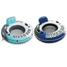 Tubo de água flutuante inflável Intex River Run I vermelho e azul