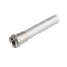 Tubo De Alumínio 30mm Com Adaptador De Aço Longo 420mm