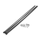 Tubo de antena RC Fielect Black com suporte prateado e tampa para barco Tubo de antena RC Fielect Black com suporte prateado e tampa para barco