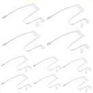 Tubo de bobina acústica de reposição para fones de ouvido Walkie-Talkie (10 pacotes)