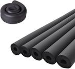 Tubo de espuma para isolamento de tubulação XVTHOAKU 38 mm de diâmetro interno 1,8 m preto