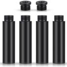 Tubo de extensão de suporte de microfone Weewooday 4 peças preto