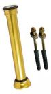 Tubo De Ligação Ajustável 30cm Dourado C/ Parafuso Dourado