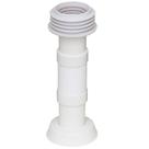 Tubo De Ligação Flexível Para Bacia Vaso Sanitario WC Convencional Sanfonada Com Espude PVC Branco Iguatemi