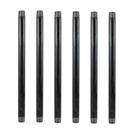 Tubo de metal GeilSpace 1/2 16 Heavy Duty Pre-Cut Grey, pacote com 6