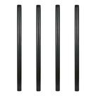 Tubo de metal GeilSpace 1 28cm de aço industrial preto