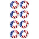 Tubo de piscina inflável Swimline American Flag 36 cm (pacote com 8)