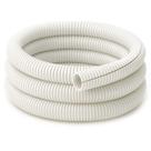 Tubo de tear de arame, polietileno dividido, 10 pés, branco
