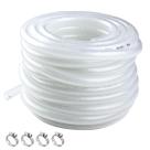Tubo de vinil flexível YUBONCE 1/2 ID x 3/4 OD 50 pés com braçadeiras