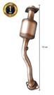 Tubo do Motor com Catalisador e Sonda Nissan Versa 1.0 12V Anos 2014 2015 2016 2017 2018 2019 2020