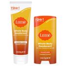 Tubo e bastão de creme invisíveis para corpo inteiro do desodorante Lume