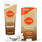 Tubo e bastão de creme invisíveis para corpo inteiro do desodorante Lume