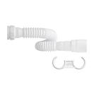 Tubo extensivel 0,74m duplo com suporte branco - censi