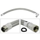 Tubo flexivel rowa 80cm 1 pol inox m-f