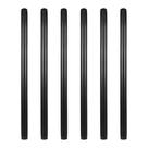 Tubo GeilSpace 3/4 20cm de aço industrial de metal preto x6