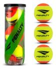 Tubo Kit 3 Bolinhas Beach Tennis Penalty XXII Pressurizada Performance Amarela