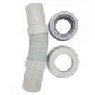 Tubo Ligacao Delflex Abs Branco Flexivel Sanfonado Com Spud