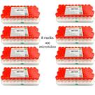 Tubo Mini 0,5ml Com 400 Kit Microtubo Ativador Vermelho