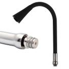 Tubo Para Reposição De Torneiras Gourmet 3/4 Flexível Acabamento Emborrachado Preto