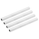 Tubo quadrado de alumínio uxcell 6063 20mmx20mmx1.5mm 300mm