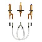 Tubo romano de duas alças Valve Moen 4793 com CPVC PEX de 1/2 polegada