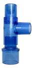 Tubo T Com Válvula Unidirecional Para Kit Epap Azul