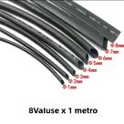 Tubo Termoencolhível Preto 8 Metros (Conjunto) 1-8mm² Isolamento Para Cabos Conector DIY Reparo Tubo Termoencolhível Preto 8 Metros (Conjunto) 1-8mm² Isolamento Para Cabos Conector DIY Reparo