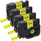 Tubo termorretrátil Esaytool HSE-641 preto sobre amarelo 17,7 mm