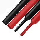 Tubo termorretrátil XHF preto e vermelho 3,8 cm 2 m à prova d'água 3:1