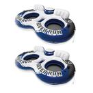 Tubos de água Intex River Run II para 2 pessoas com refrigerador azul/branco Tubos de água Intex River Run II para 2 pessoas com refrigerador azul/branco