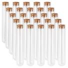 Tubos de ensaio de vidro DEPEPE 45mL 25x140mm com rolhas de cortiça x25