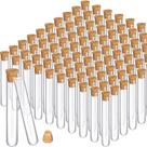 Tubos de ensaio de vidro Thyle 100PCS com rolhas de cortiça 13mL (15x100mm)