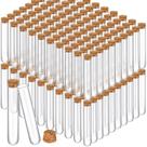 Tubos de ensaio de vidro Thyle Clear com rolhas de cortiça 35 mL 200 unidades