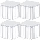 Tubos de ensaio Flutesan 200 unidades de plástico transparente de 10 mL com tampas