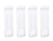 Tubos de protetor labial CTKcom Oval 5 ml 5g de plástico 100 unidades transparentes