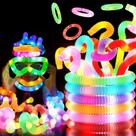Tubos Fidget Toy HAMIMOS Light Up Pop, 48 unidades de bastões luminosos