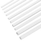 Tubos ocos de plástico OLYCRAFT 40 unidades, 10, estilo, 400 mm de comprimento