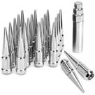 Tuercas de rueda tipo espiga dynofit M12x1.5 85mm Cromadas 20 piezas