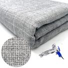 Tuft Dream Tecido para tufting cinza 216 x 216 cm com kit de grade