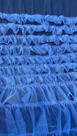Tule com babados na cor azul serenity