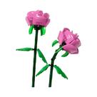 Tulipa 3D em Blocos de Construção - Buquê Perpétuo para Decoração de Casa