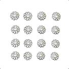 Tulipa Flor em Ferro para Acabamento de Bijuteria 9mm Prata com 100 peças Tulipa Flor em Ferro para Acabamento de Bijuteria 9mm Prata com 100 peças
