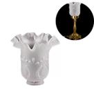 Tulipa Rei Fosca Peça de Reposição Luminária de Mesa Retro 5x15