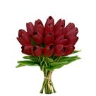 Tulipas artificiais Mandy's Burgundy PU Faux Flowers 20 hastes Tulipas artificiais Mandy's Burgundy PU Faux Flowers 20 hastes