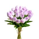 Tulipas artificiais Mandy's Light Purple PU Faux x20 Stems