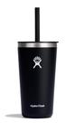 Tumbler Hydro Flask All Around 600 mL com tampa de palha preta