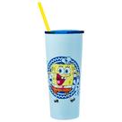 Tumbler Silver Buffalo Spongebob Squarepants 650 ml em aço inoxidável