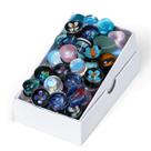 Túneis de ouvido COOEAR Glass/Stone 10 pares de design aleatório de 6 mm a 25 mm Túneis de ouvido COOEAR Glass/Stone 10 pares de design aleatório de 6 mm a 25 mm