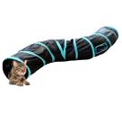 Túnel S Dobrável 1,25m X 25cm Diâm Brinquedo Gato - Preto
