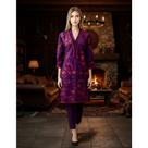 Túnica Bata Indiana Boho Fem Luxo Bordada Algodão PK-2402